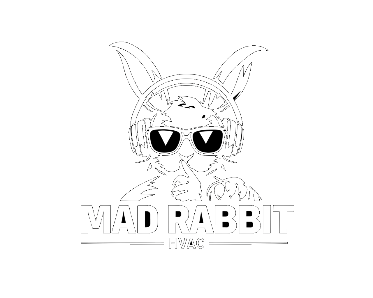Mad Rabbit HVAC rabbit logo